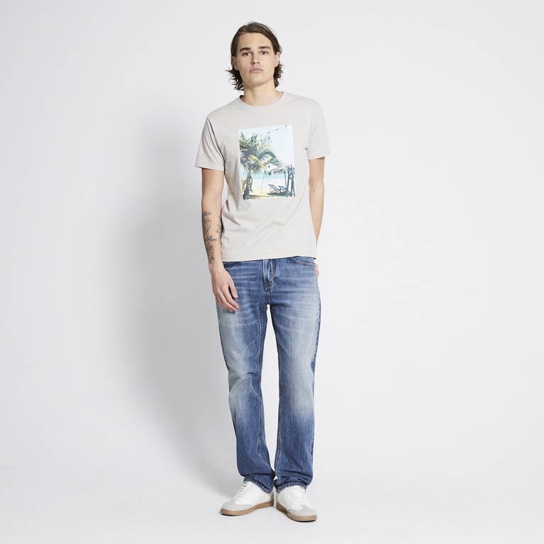 Printed tee "Bill" Beige 4